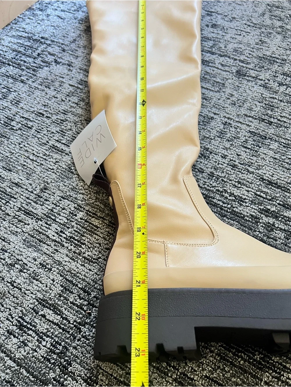 Franco Sarto Cream Over-the-Knee Platform Boots